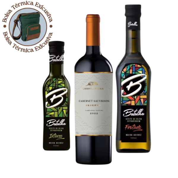 KIT VINHO E AZEITES